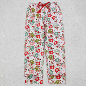 Adult Gingerbread Cup Mom Christmas Pajamas