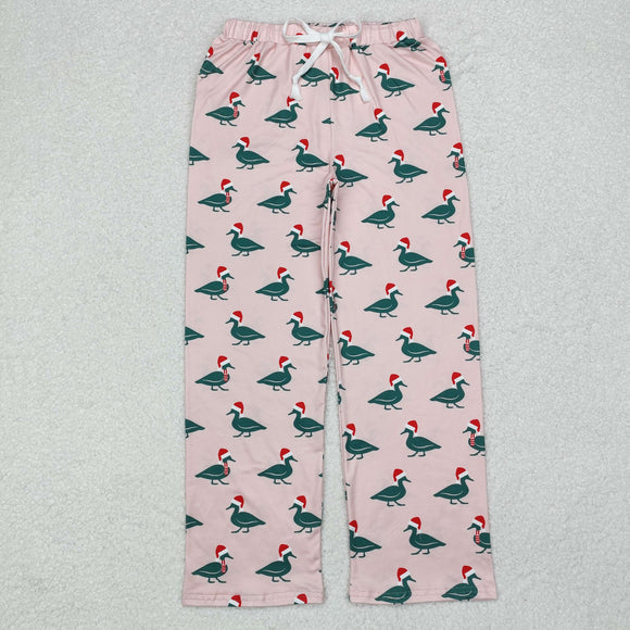 Adult Duck Pink Mommy & Me Women Christmas Pajamas