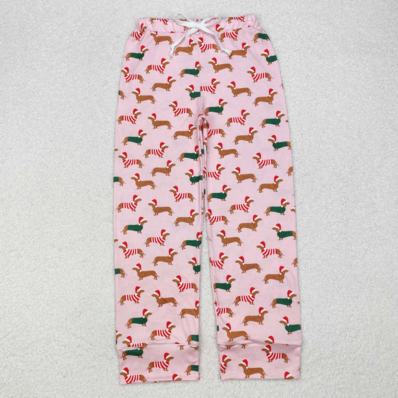 Adult Dogs Pink Mommy & Me Women Christmas Pajamas