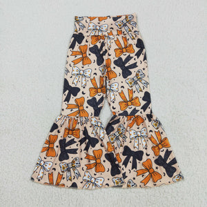 Bow Pattern Stars Girls Halloween Pants