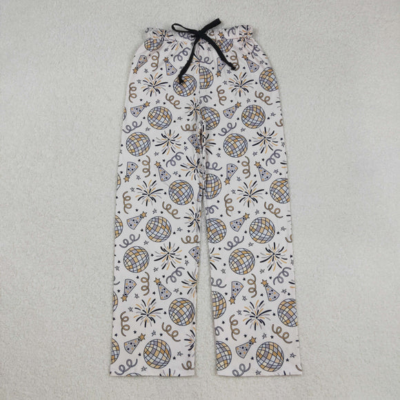 Adult Firework Mom New Year Pajamas Pants