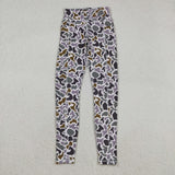 Adult Camo Purple Brown Green Athletic Yoga Women Legging Pants