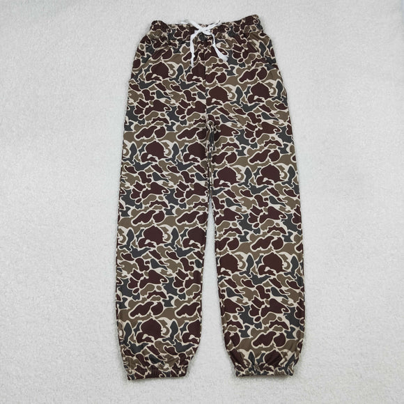 Adult Brown Camo Milk Silk Women Pants