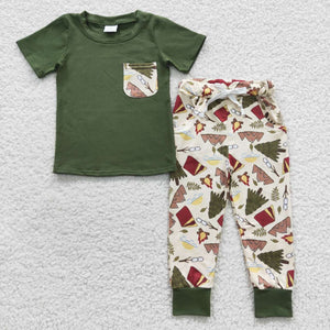 Camp Hill Tree Fire Boys Short Sleeve+Trousers Sets