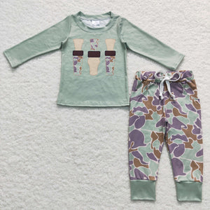 Camo Bottle Boys Long Sleeve+Trousers Sets