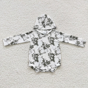 Tie Dye Hoodie Girls Fall Romper