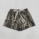 Brown Camo Boys Swimming Trunks