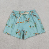 Duck Bluish-Green Boys Swimming Trunks
