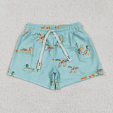 Duck Bluish-Green Boys Swimming Trunks