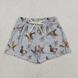 Duck Gray Boys Swimming Trunks