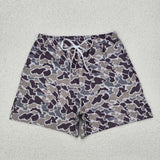 Adult Camo Gray Swimming Trunks