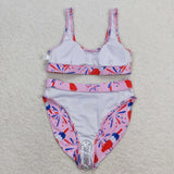 Adult Fireworks Popsicle Pink 4th of July Swimsuits