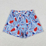 Fireworks Popsicle Blue Boys 4th of July Swimming Trunks