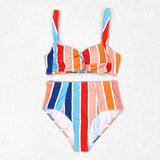 Colorful Stripe Adult Swimsuits