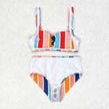 Colorful Stripe Adult Swimsuits