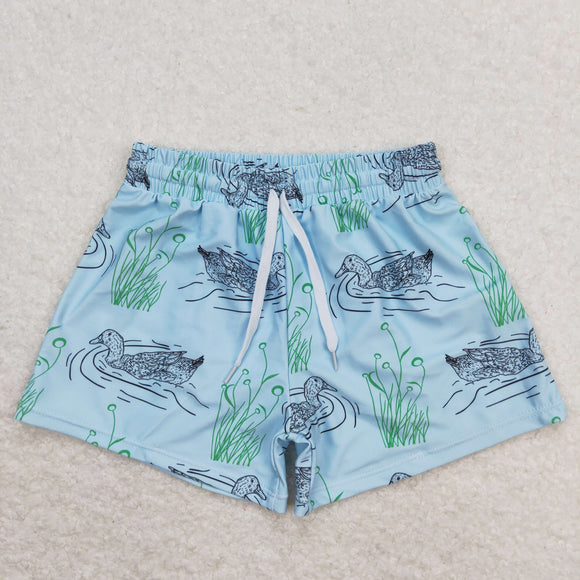 Duck Blue Boys Swimming Trunks