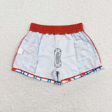 Crawfish Plaid Boys Swimming Trunks
