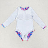 Palm Blue Girls Swimsuits
