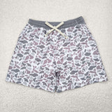 Adult Gray Camo Swimming Trunks