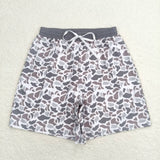 Adult Gray Camo Swimming Trunks