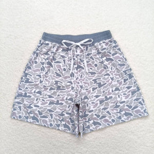 Adult Haze Blue Camo Swimming Trunks