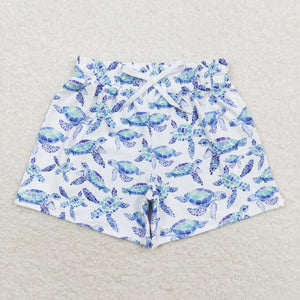 Sea Turtle Blue Boys Swimming Trunks
