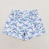 Sea Turtle Blue Boys Swimming Trunks