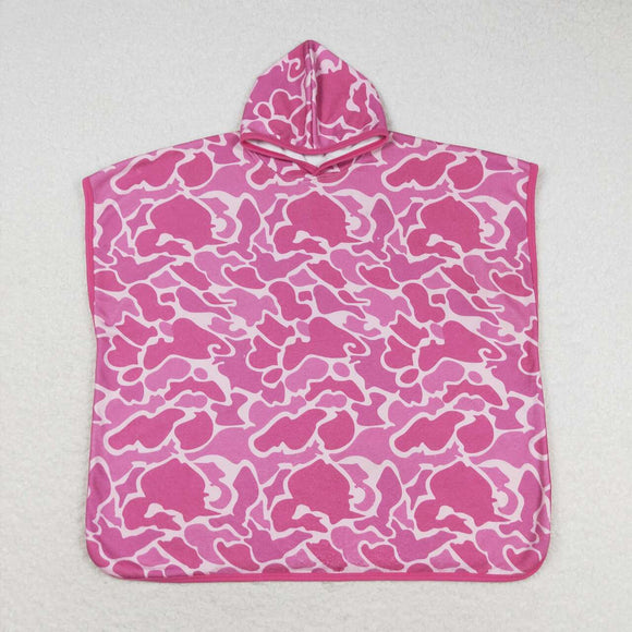 Cartoon Hot Pink Camo Bathrobe