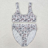 Gray Camo Adult Swimsuits