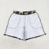 Adult Letters Deer Duck Plaid Men Swimming Trunks