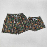 Adult Branches Leaves Camo Men Swimming Trunks