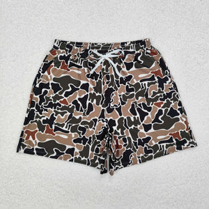 Adult Camo Beige Swimming Trunks