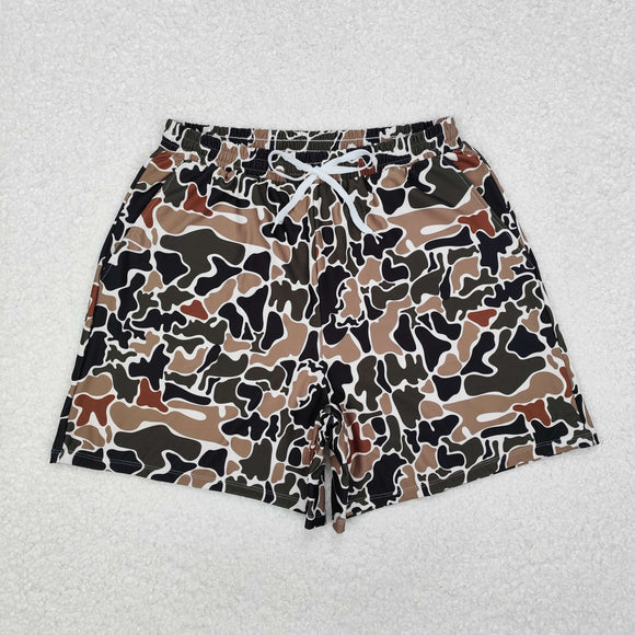 Adult Camo Beige Swimming Trunks