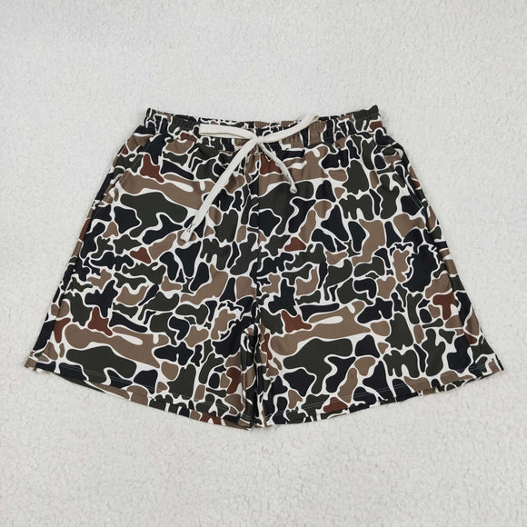 Adult Camo Beige Swimming Trunks