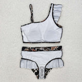 Camo Beige Girls Swimsuits