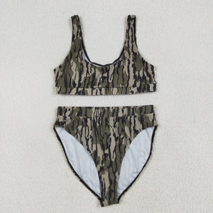 Army Green Camo Adult Swimsuits