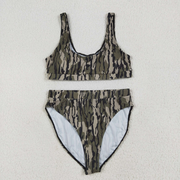 Army Green Camo Adult Swimsuits