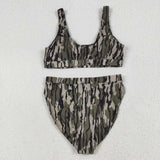 Army Green Camo Adult Swimsuits