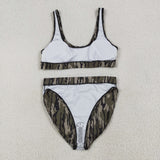 Army Green Camo Adult Swimsuits