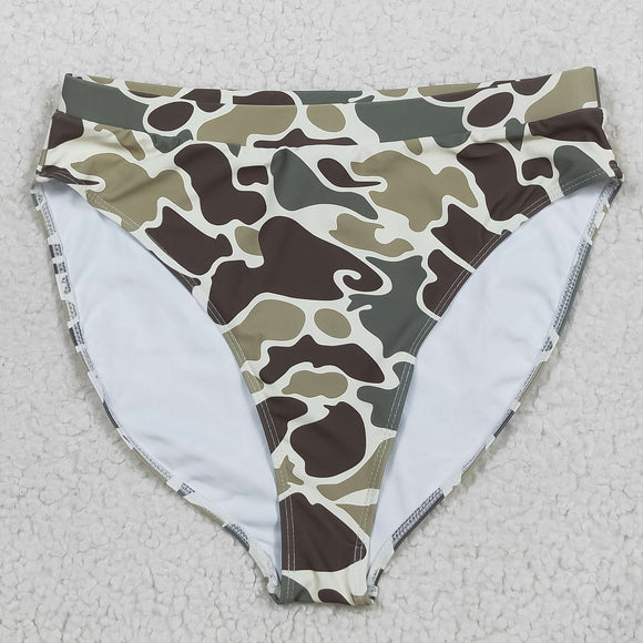 Camo Brown Green Adult Swimsuits-Bummie