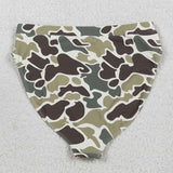Camo Brown Green Adult Swimsuits-Bummie