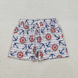 Anchor Stripe Boy Swimming Trunks