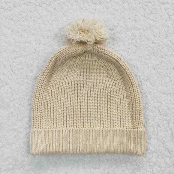 Beige Baby Kids Knitted Hat