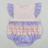 Ice Cream Polka Dots Girls Summer Romper