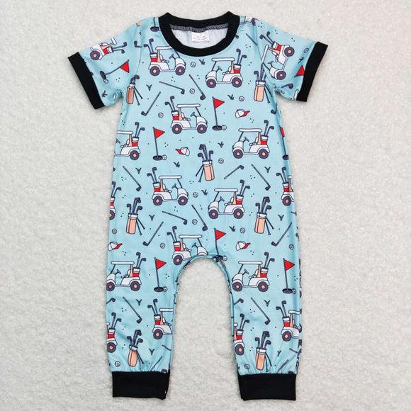 Golf Blue Boys Summer Romper