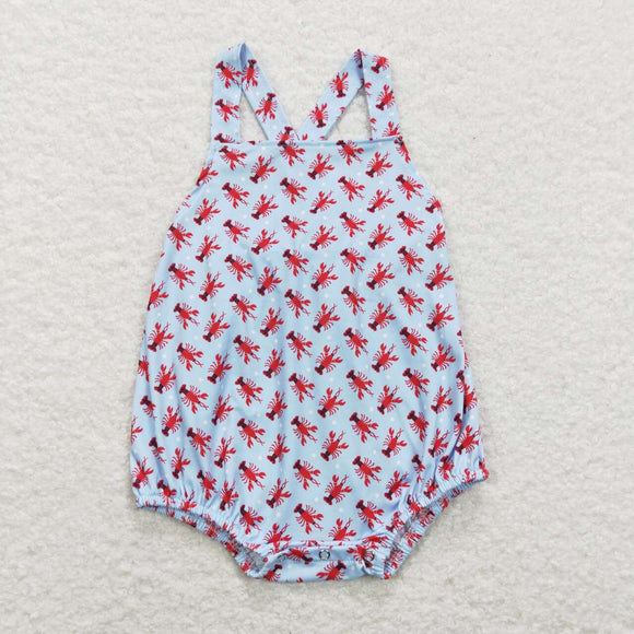 Crawfish Blue Boys Summer Romper