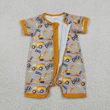 Dig Construction Truck Boys Summer Romper