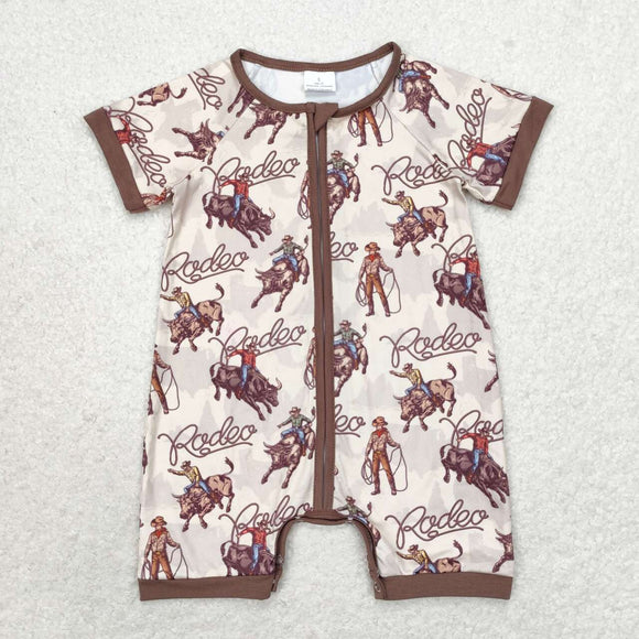 Rodeo Brown Boys Summer Romper