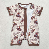 Rodeo Brown Boys Summer Romper