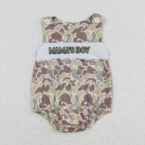 Mama's Boy Camo Boys Summer Romper